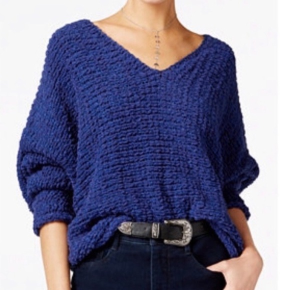 Free People Sweaters - Free People Slouchy Oversized Dolphin Bay V-Neck Dolman Sleeve Sweater